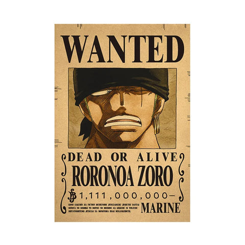 Wanted Poster - Roronoa Zoro